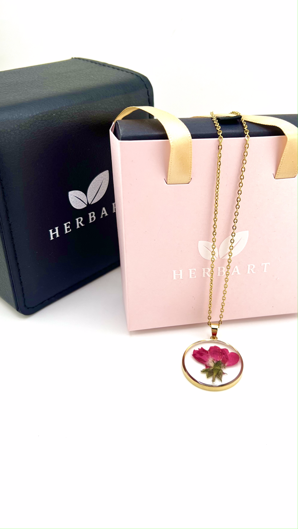 Red Rose Necklace- Rea flower Jewelry/ Stainless Steel